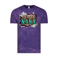 Cloud Purple blessed nana Vintage Tee - OliviaCreatesArt