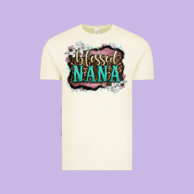Blessed Nana Vintage Tee Designed By Oliviacreatesart