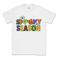 White spooky season Classic Tee - CowGirlArtShop