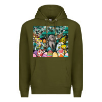 Army Green easter Premium Hoodie - CowhideDigitalArt