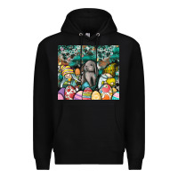 Black easter Premium Hoodie - CowhideDigitalArt