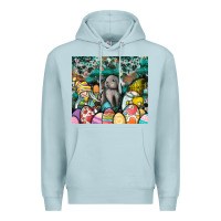 Blue Mist easter Premium Hoodie - CowhideDigitalArt