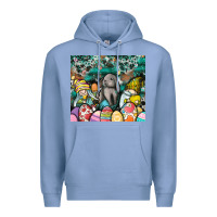 Colony Blue easter Premium Hoodie - CowhideDigitalArt