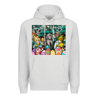 Dove Grey easter Premium Hoodie - CowhideDigitalArt