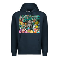 Navy easter Premium Hoodie - CowhideDigitalArt
