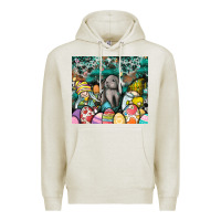 Oatmeal Heather easter Premium Hoodie - CowhideDigitalArt