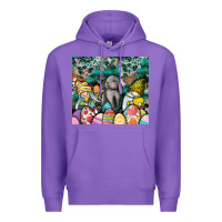 Purple easter Premium Hoodie - CowhideDigitalArt