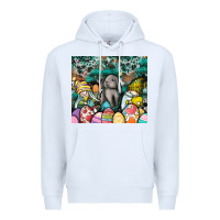 White easter Premium Hoodie - CowhideDigitalArt