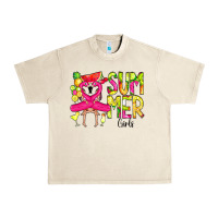Sandshell Summer Girls Flamingo Urban Heavy Tee - CowCowDesign