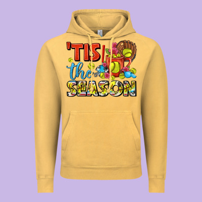 Tis The Season  Softball Coffee Mug Vintage Hoodie Designed By Fadigitalartstudio