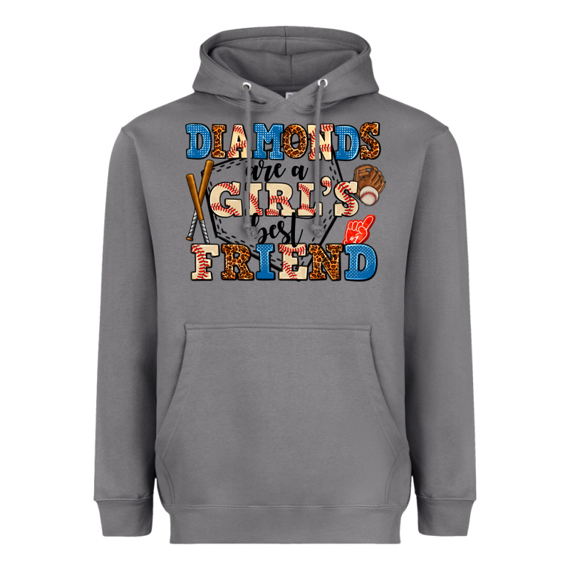 Diamonds Are A Girl's Best Friend Heavyweight Hoodie by AdoDesignShop | Teevron