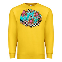 Lemon race sunflower patches Premium Sweatshirt - AdoDesignShop