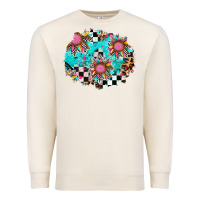 Sandshell race sunflower patches Premium Sweatshirt - AdoDesignShop