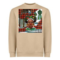 Mushroom Christmas African girl Heavyweight Sweatshirt - BarkalooDesign