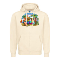Sandshell camp life beach Zipper Hoodie - BarkalooDesign