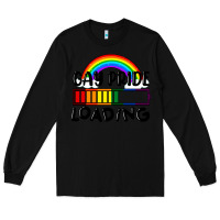Black Gay pride loading Long Sleeve Tee - FaDigitalArtStudio