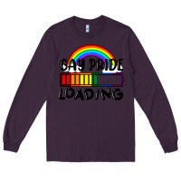 Plum Gay pride loading Long Sleeve Tee - FaDigitalArtStudio