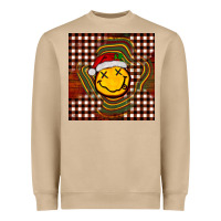 Mushroom Christmas smiley face Heavyweight Sweatshirt - BarkalooDesign