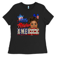 Black little mister america black boy Ladies Tee - CowGirlArtShop