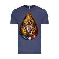Vintage Denim american sunflower bullskull teardrop earrings Vintage Tee - Jasminsmagicworld