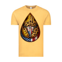 Vintage Mustard american sunflower bullskull teardrop earrings Vintage Tee - Jasminsmagicworld