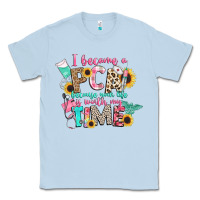 Dusty Blue i became a cna because your life is worth my time Classic Tee - CowGirlArtShop