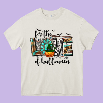 Western For The Love Of Halloween Heavy Core Tee Designed By Texasbilliewilder