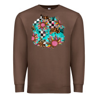 Chestnut race sunflower patches Premium Sweatshirt - AdoDesignShop