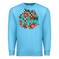 Ocean Blue race sunflower patches Premium Sweatshirt - AdoDesignShop