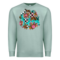 Seafoam race sunflower patches Premium Sweatshirt - AdoDesignShop