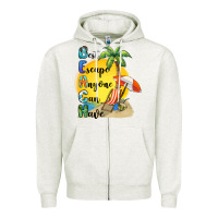 Oatmeal Heather best escape anyone can have Zipper Hoodie - BarkalooDesign