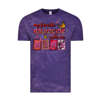 Cloud Purple my favorite valentine calls me mama Vintage Tee - OliviaCreatesArt