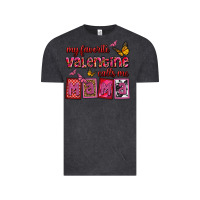 Vintage Black my favorite valentine calls me mama Vintage Tee - OliviaCreatesArt