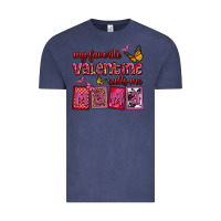 Vintage Denim my favorite valentine calls me mama Vintage Tee - OliviaCreatesArt