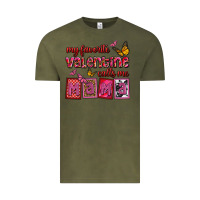 Vintage Olive my favorite valentine calls me mama Vintage Tee - OliviaCreatesArt