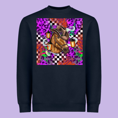 Halloween Horse Heavyweight Sweatshirt Designed By Barkaloodesign