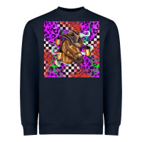 Navy halloween horse Heavyweight Sweatshirt - BarkalooDesign