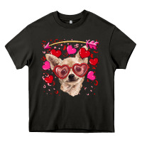 Asphalt valentine's day  chihuahua Heavy Core Tee - RanaPortraitStore