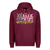 Burgundy mama all day everyday Premium Hoodie - CowhideDigitalArt