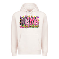 Pale Pink mama all day everyday Premium Hoodie - CowhideDigitalArt