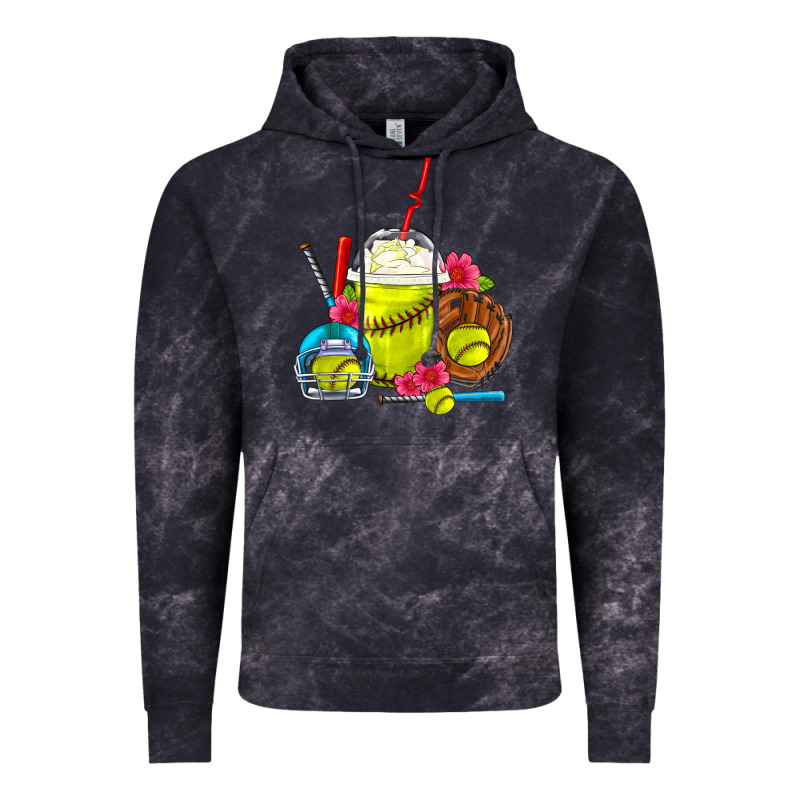 Softball Frappe Coffee Vintage Hoodie by FaDigitalArtStudio | Teevron