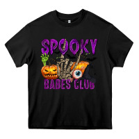 Black Spooky babes club Heavy Core Tee - texasbilliewilder