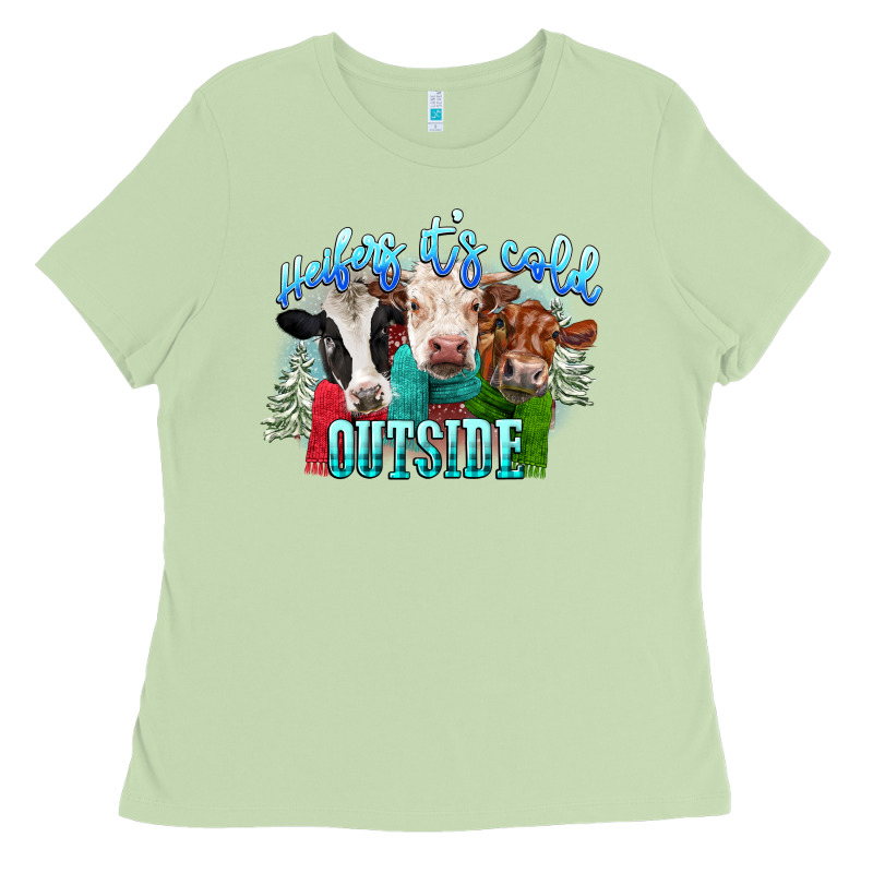 Heifers Its Cold Outside Ladies Tee by CowGirlArtShop | Teevron