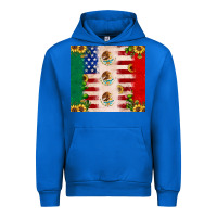 Cobalt American flag mexico flag sunflower cactus Urban Hoodie - JahusDesignShop