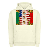 Pigment Pistachio American flag mexico flag sunflower cactus Urban Hoodie - JahusDesignShop