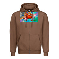 Chestnut crab license plate Zipper Hoodie - BarkalooDesign