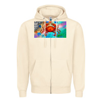 Sandshell crab license plate Zipper Hoodie - BarkalooDesign