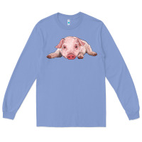 Colony Blue baby pig Long Sleeve Tee - RanaPortraitStore