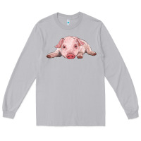 Moon Dust baby pig Long Sleeve Tee - RanaPortraitStore