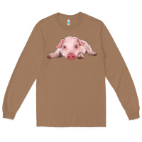 Toasted Coconut baby pig Long Sleeve Tee - RanaPortraitStore